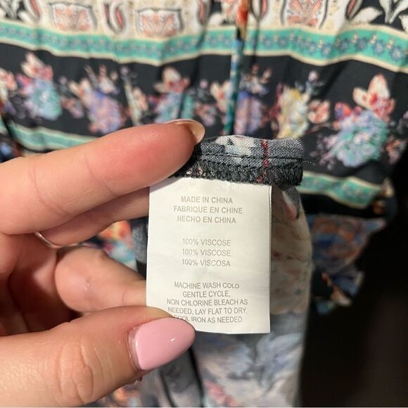 O'NEILL Liam Floral Print Romper in Slate XL - Picture 12 of 14